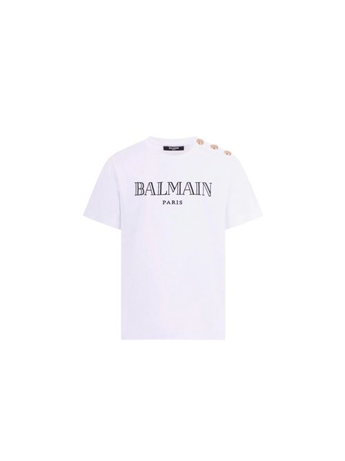 T-shirt, bambino, logata. BALMAIN | BY8Q81 Z3672100OR